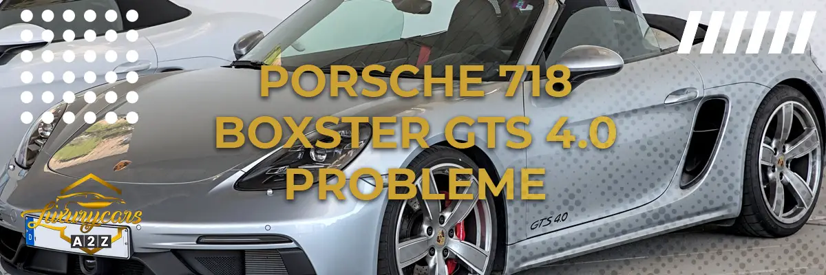 Porsche 718 Boxster GTS 4.0 Probleme